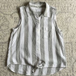 Tie Front Tank Top, Size S